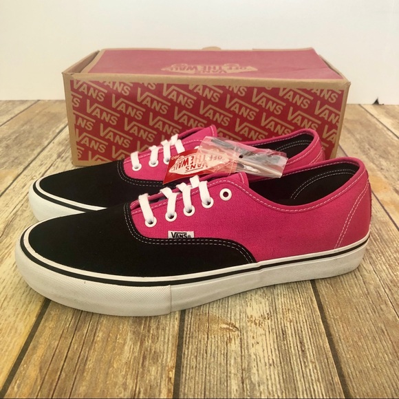 Vans Other - NWT Vans Authentic Pro Black/Magenta Lace Ups
